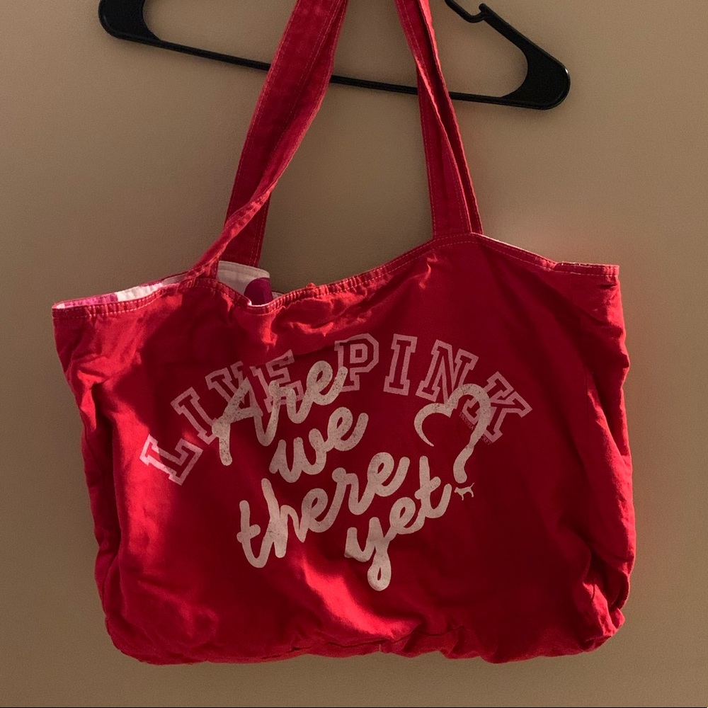 Canvas beach tote Victoria Secret PINK